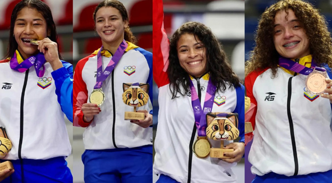 Lucha libre femenina gana preseas de oro y bronce en los Panamericanos Junior