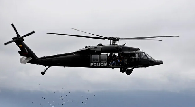 Ataque a un helicóptero de la Policía de Colombia deja ocho muertos y ocho heridos