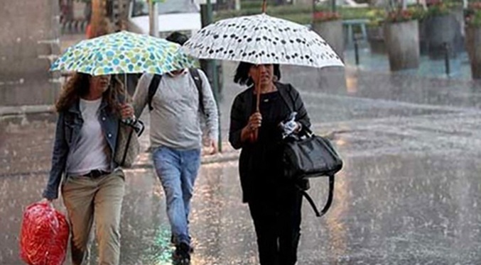 Lluvias dispersas en varias regiones del país