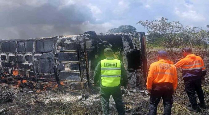Al menos 10 muertos deja un accidente de autobús en Bolívar