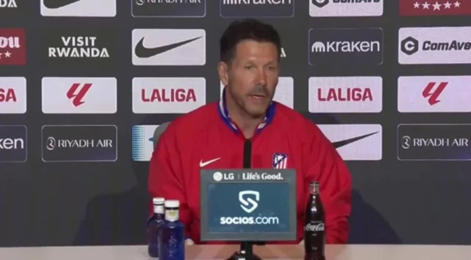 Simeone: “Algún partido va a tener que empezar Baena; veremos si éste, el martes…”