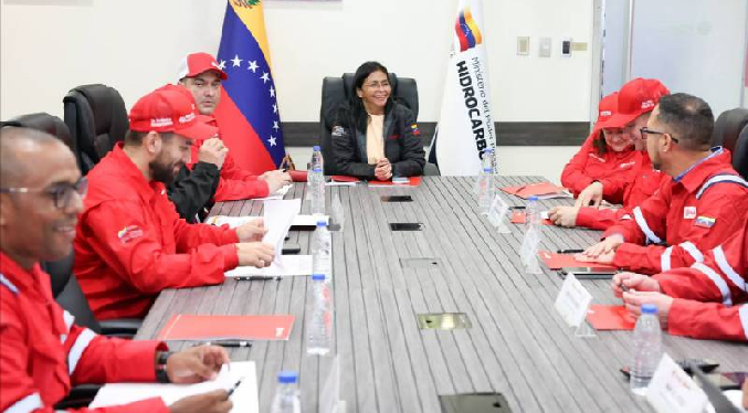 Delcy Rodríguez establece directrices de operatividad en el Sistema Refinador de Oriente