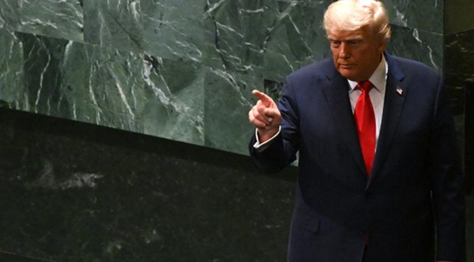 Donald Trump: «Lo único que me dio la ONU es un teleprompter roto y unas escaleras estropeadas»