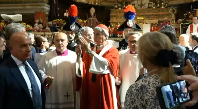 Se renueva el prodigio de la licuefacción de la sangre de San Genaro en Nápoles