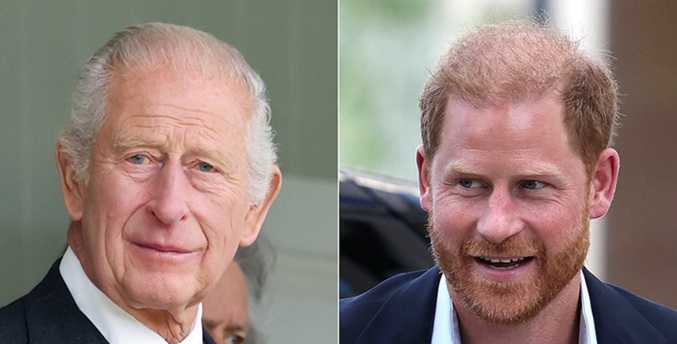 Carlos III y su hijo Enrique toman el té en su primera reunión en 19 meses