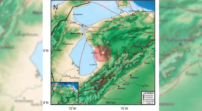 Funvisis reporta un sismo de magnitud 4.3 la mañana de este jueves