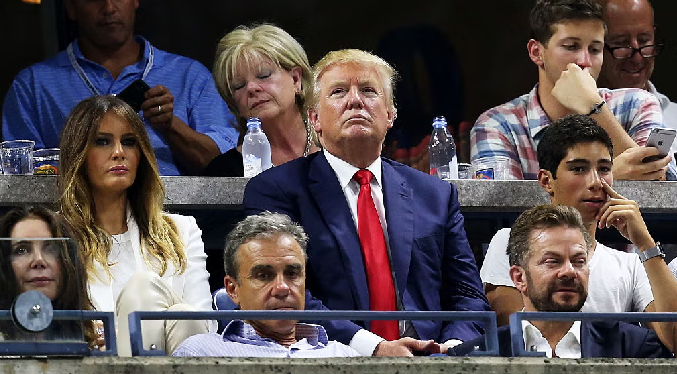 Trump dice presente en la final masculina del US Open