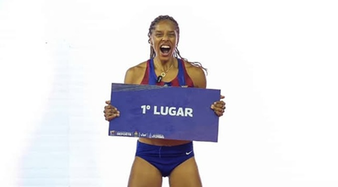 Yulimar Rojas volvió a competir frente a su público tras diez años