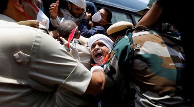 Arrestan a activista en región india fronteriza con China en toque de queda tras protestas