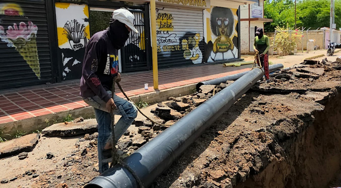 Gobierno inicia la sustitución de colectores en Carrasquero, municipio Mara