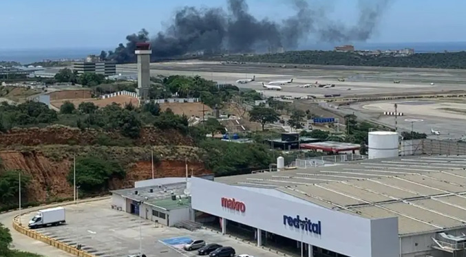 Una aeronave se estrella en el aeropuerto de Maiquetía