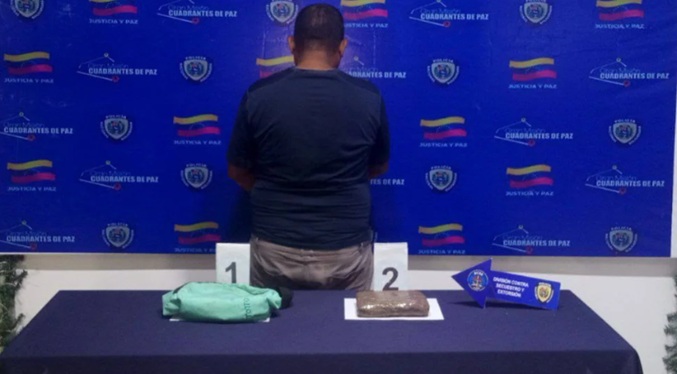 Lo capturan por posesión de drogas