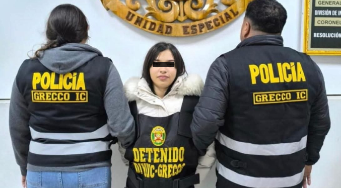 Capturan en Perú a una integrante del Tren de Aragua buscada por secuestro en Chile