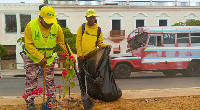 Alcaldía de Maracaibo aplica Plan Integral de Mantenimiento Vial y Demarcación en el casco central