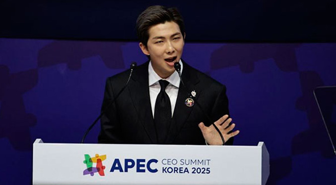 Líder de BTS pide a los líderes del mundo apoyar a los artistas