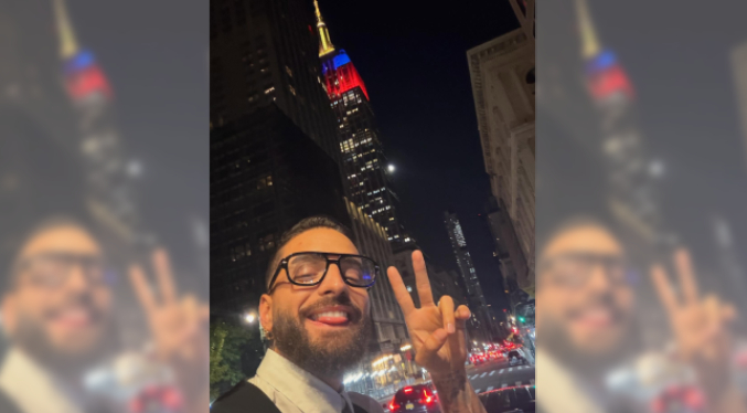 Maluma conquista Nueva York desde la cima del Empire State