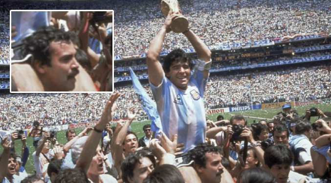 Muere el fan que cargó en sus hombros a Maradona tras ganar el Mundial de México 1986
