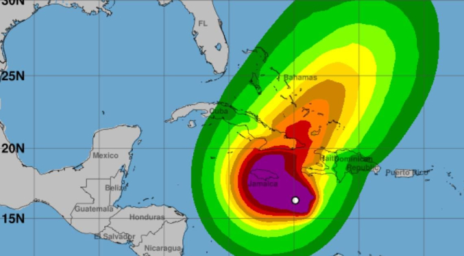 El huracán Melissa sube a categoría máxima en el Caribe