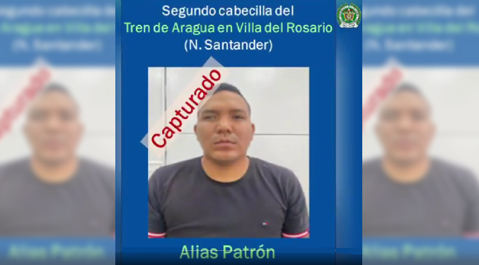 Detienen a segundo cabecilla del Tren de Aragua en Villa del Rosario junto a otros siete delincuentes