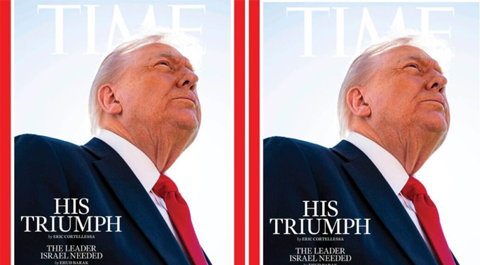 Trump sobre su foto en la portada de la revista Time: Me borraron el pelo