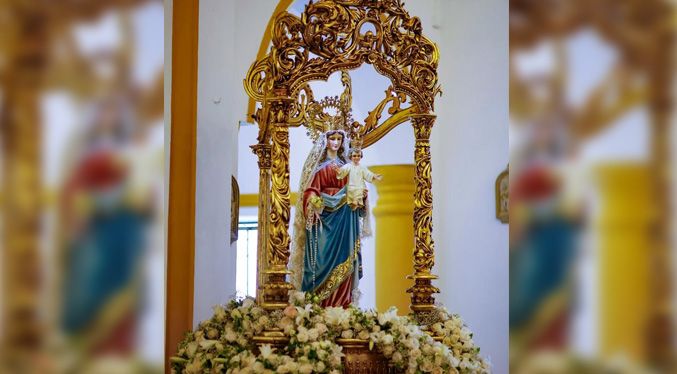 Caldera acompaña al pueblo rosarense en la festividad de su patrona, la Virgen del Rosario