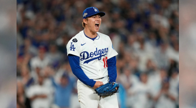 Yamamoto brilla por Dodgers, que barren a Rojos y disputarán la serie divisional de la Liga Nacional