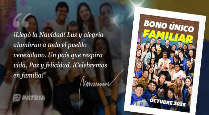 Gobierno inicia la entrega del Bono Único Familiar de octubre