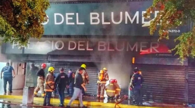 Registran un incendio en El Palacio del Blummer de 5 de Julio