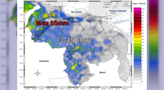 Inameh: Varias entidades tendrán lluvias este 3-Oct