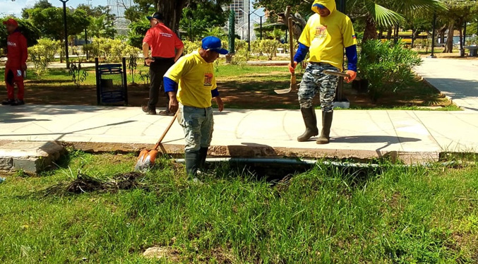 Despejados y libres de basura los drenajes de avenida Bella Vista