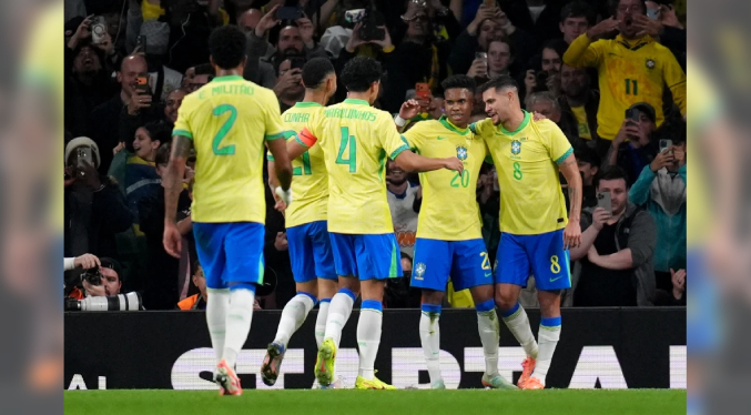 Estevao y Casemiro dan triunfo a Brasil en amistoso ante Senegal