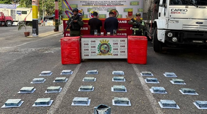 FANB desmantela presunta banda e incautan más de 33 kilos de droga