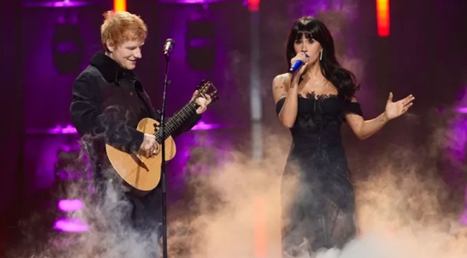 Aitana y Ed Sheeran brillan en unos Los40 Music Awards iluminados por la LUX de Rosalía