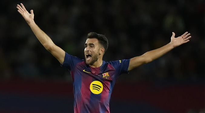 Eric García sufre una fractura nasal y podría jugar con máscara protectora ante el Celta