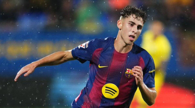 El centrocampista del Barcelona Fermín estará dos semanas de baja