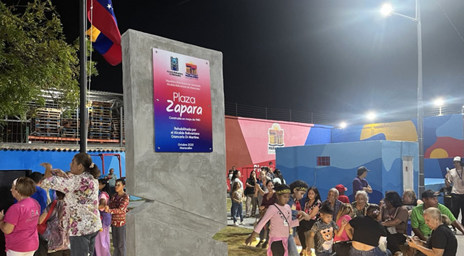 Alcaldía de Maracaibo reinaugura la Plaza Zapara: Un espacio para la familia