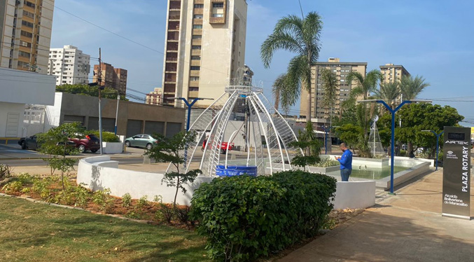 Plaza Rotary recuperada por la Alcaldía de Maracaibo incluye wifi