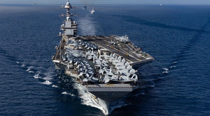 Portaaviones Gerald Ford se adentra en América Latina y aumenta las tensiones con Venezuela