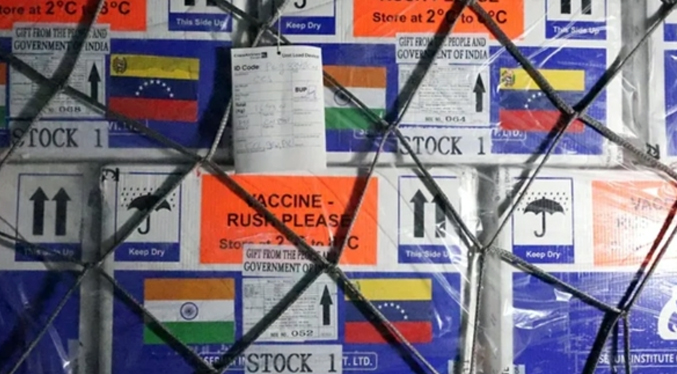 Llegan a Venezuela 135 mil nuevas vacunas