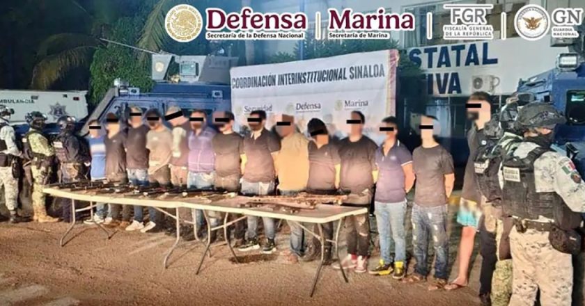 Detienen a 14 sicarios, entre ellos uno venezolano, en un hotel de Sinaloa por una denuncia anónima