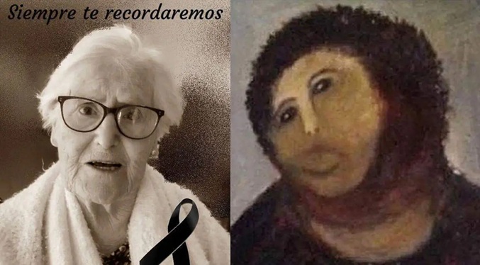 Muere Cecilia Giménez, la abuelita que inmortalizó el ‘Ecce Homo’