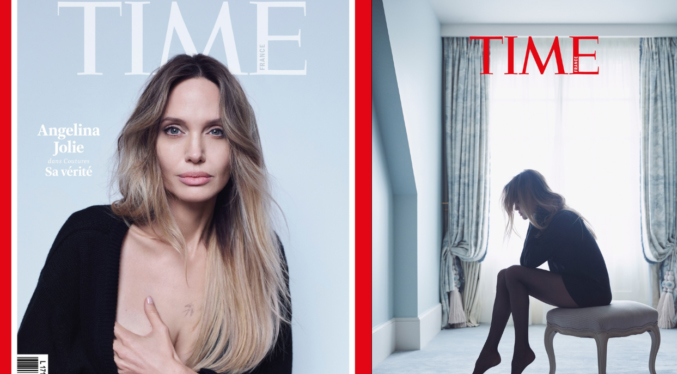 Angelina Jolie muestra cicatriz de su mastectomía preventiva en edición francesa de Time