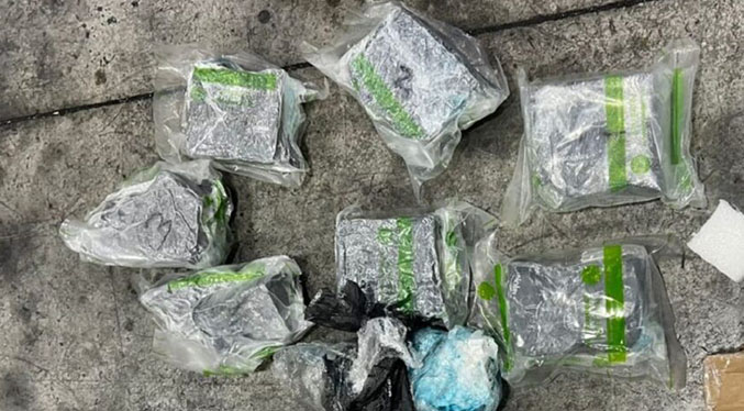 Decomisan en Santo Domingo cinco kilos de cocaína que serían enviados a España