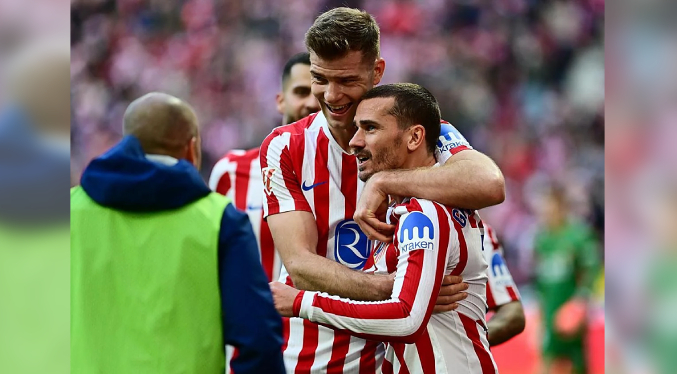 Atlético de Madrid derrota al Valencia 2-1 con gol de Griezmann que vino de la banca