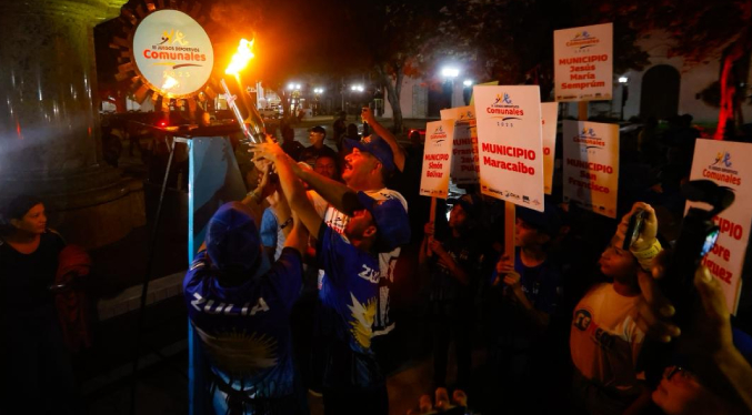 Zulia recibe la antorcha comunal rumbo a los Judenacom 2025
