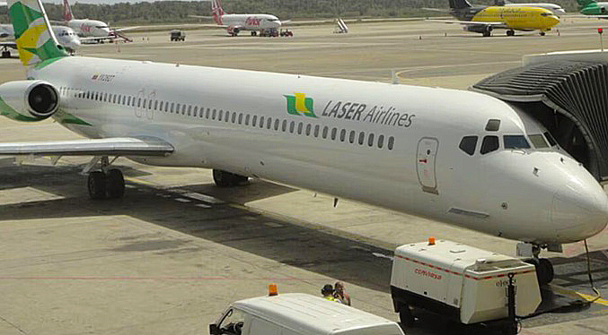 Aerolínea Laser cancela vuelos entre Caracas y Madrid hasta el 8 de diciembre