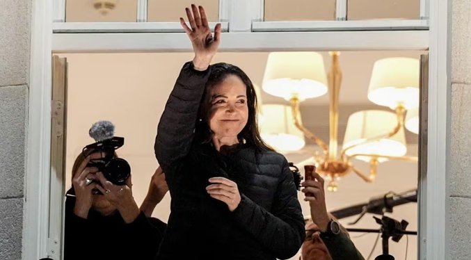 Machado reaparece en Oslo