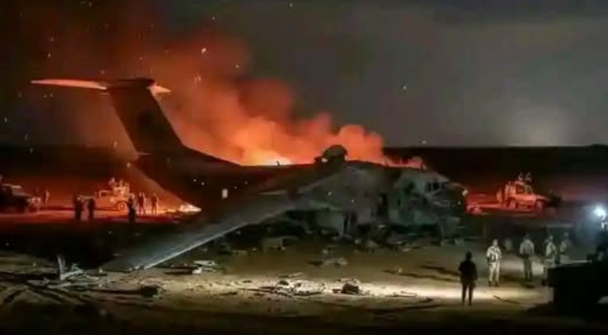 Se estrella avión militar sudanés, muere toda la tripulación