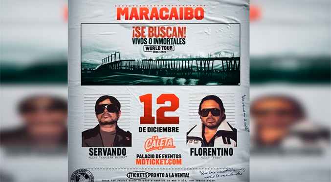 Servando y Florentino regresan a Maracaibo este 12 de diciembre