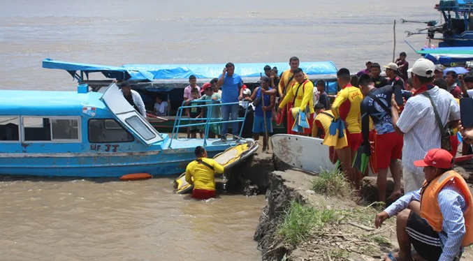 Al menos 12 muertos y 57 desaparecidos al naufragar dos embarcaciones en la Amazonía peruana